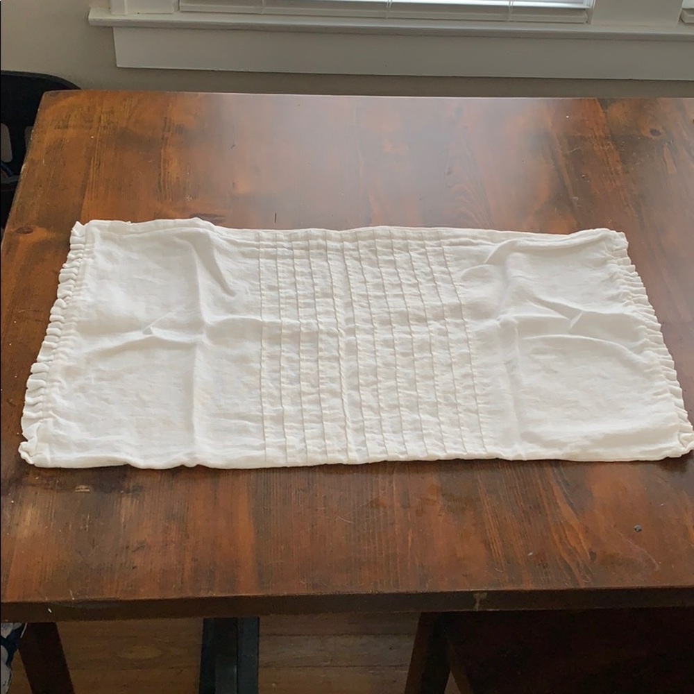 16x26 White ruffle pillowcase